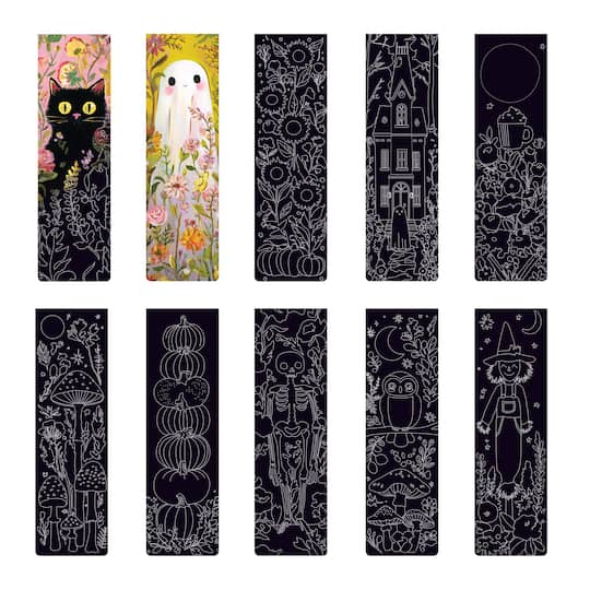 Brea Reese® Meadow Creatures Scratch Art Bookmarks